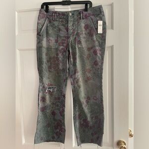 New Anthropologie Pilcro cropped flare pants size 29